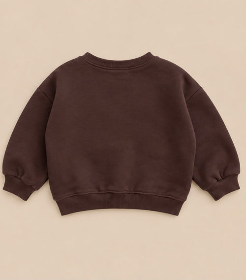 Babyccino Sweater - chocolade bruin