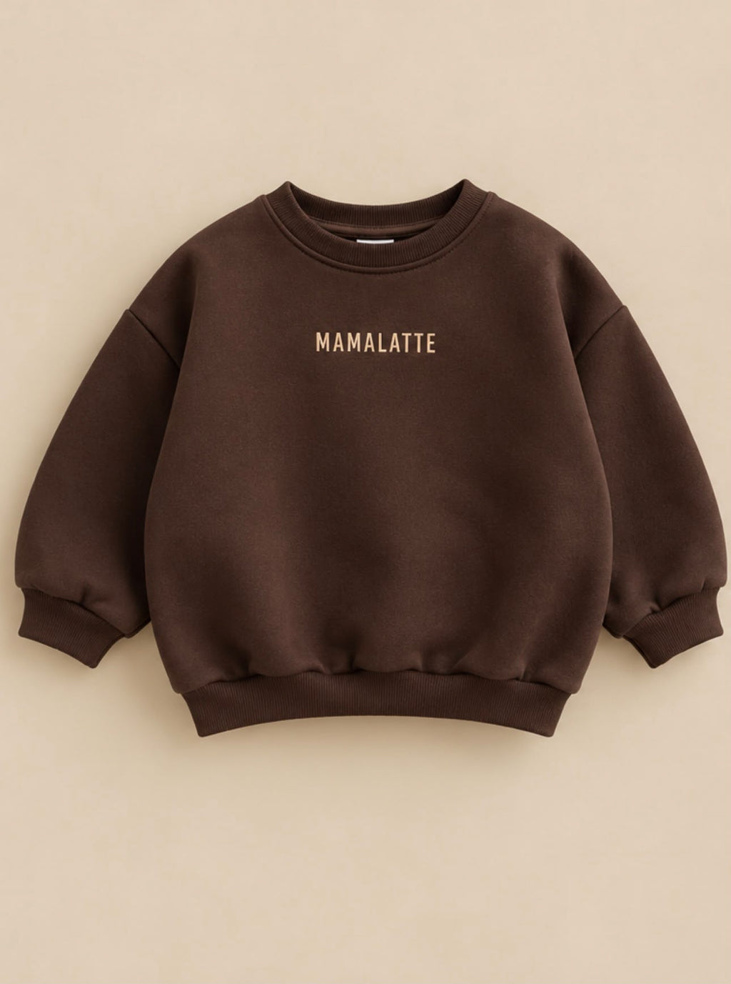 Mamalatte Sweater - chocolade bruin