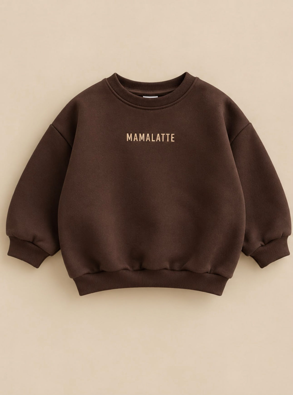 Mamalatte Sweater - chocolade bruin