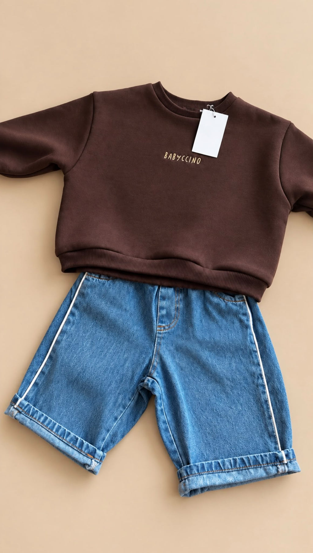 Babyccino Sweater - chocolade bruin