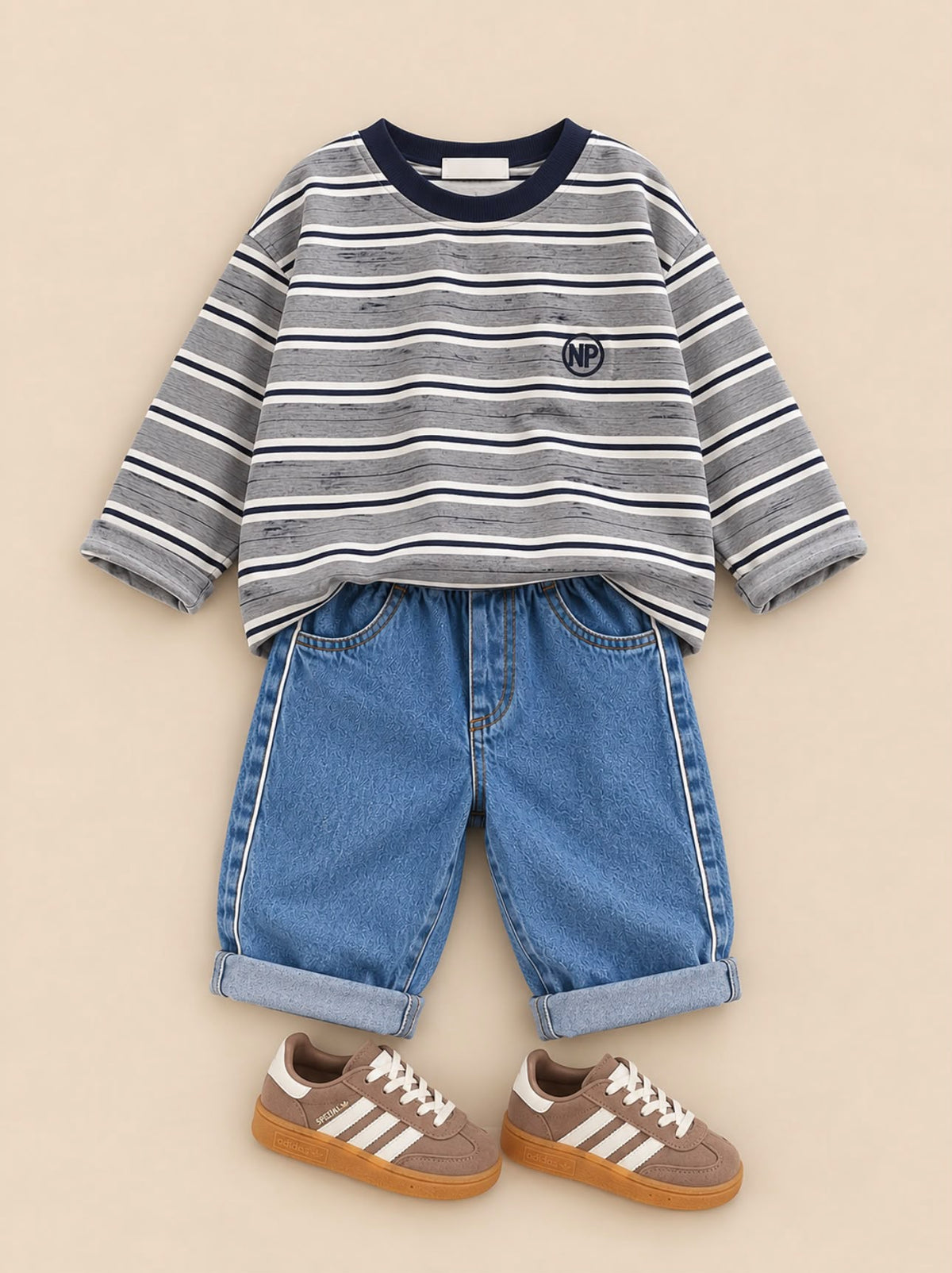 Stripe Denim Pants