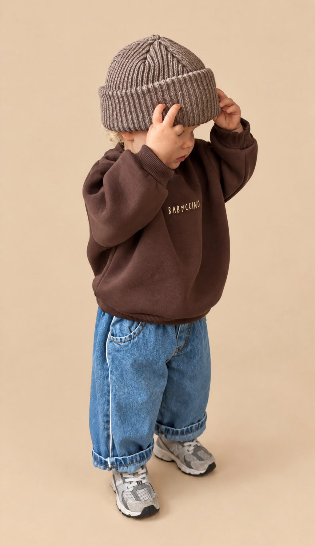 Babyccino Sweater - chocolade bruin